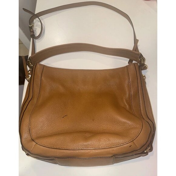 Michael Kors Julia Medium Leather Hobo Bag. -Brown -Some Flaws, See Description. - Picture 2 of 8